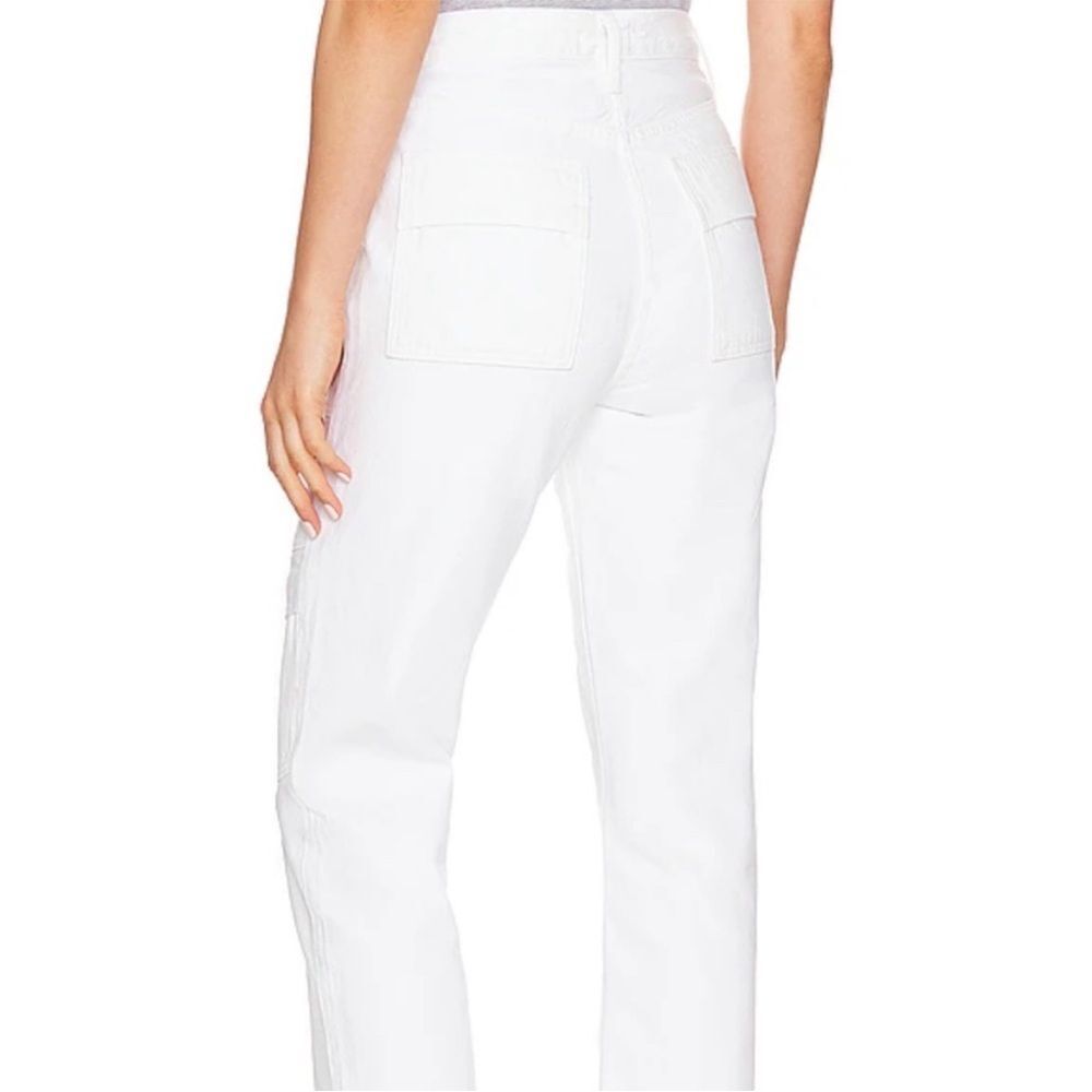 NEW AGOLDE cooper cargo pant in milkshake - Picture 2 of 9